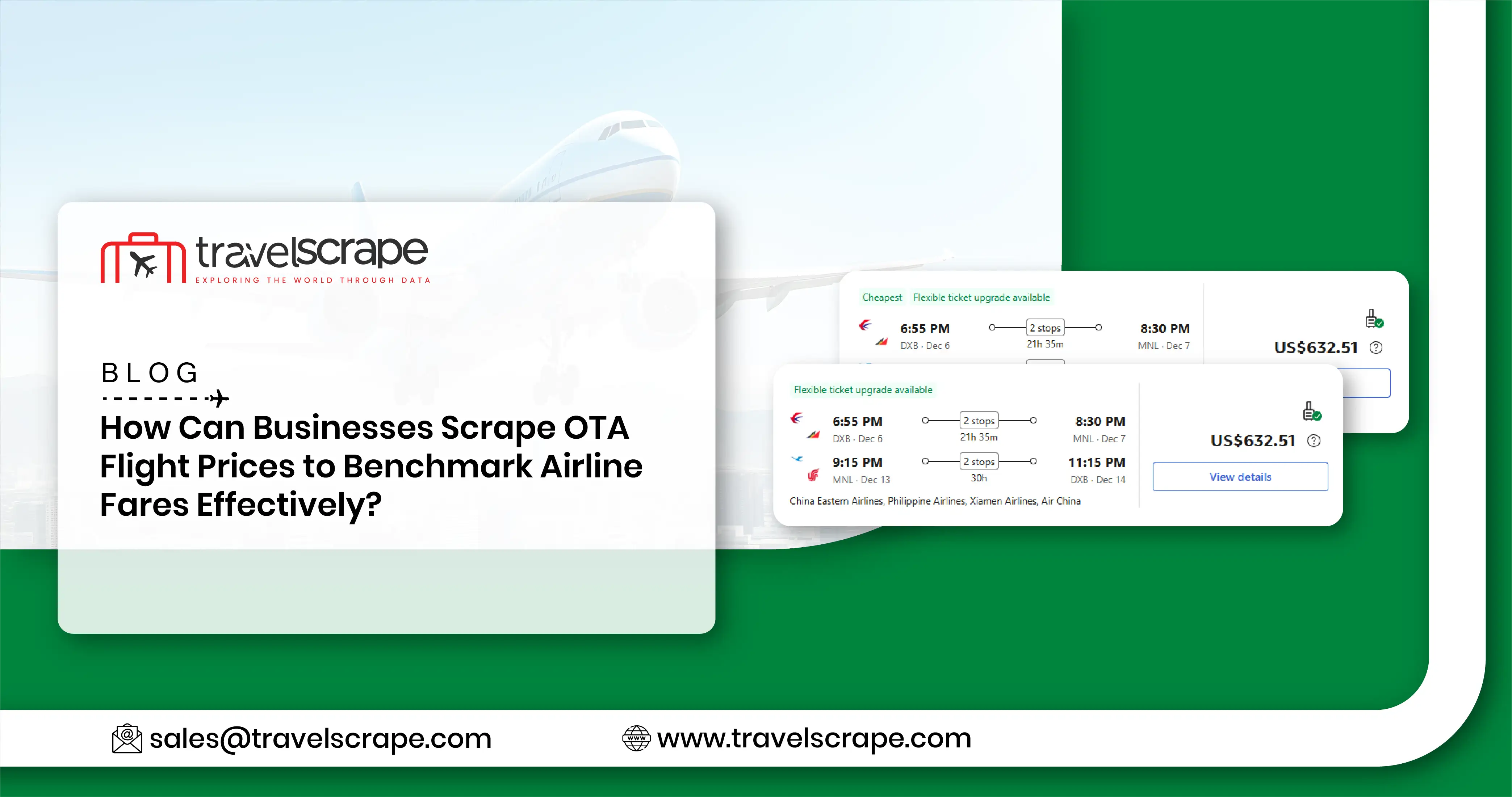 Scrape OTA Flight Prices to Benchmark Airline Fares